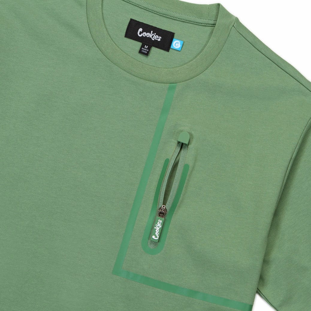 Cookies Key Largo Dri Fit Jersey SS Pocket Knit (Light Olive) CM232KST14