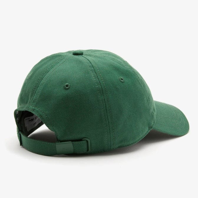 Lacoste Unisex Adjustable Organic Cotton Twill Cap (Green) RK9871-51