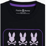 Kids Psycho Bunny Barker Graphic Tee (Black) B0U141Y1PC