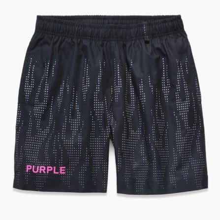 Purple Brand Jumbo Monogram Swim Shorts - Black
