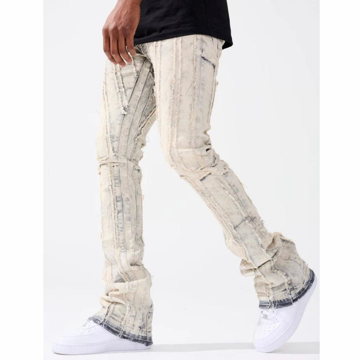 Jordan Craig Ross Stacked Brazen Denim (Bone White) JRF1107