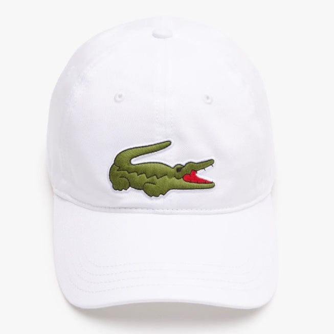 Lacoste Unisex Adjustable Organic Cotton Twill Cap (White) RK9871-51