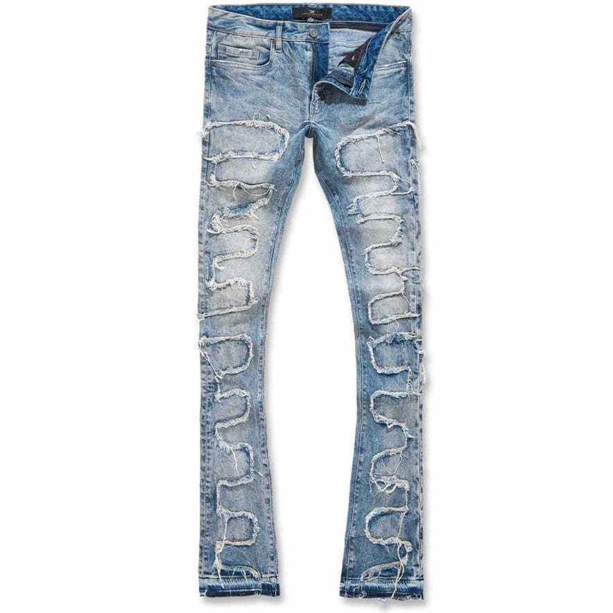 Jordan Craig Martin Stacked Python Denim (Studio Blue) JTF1130