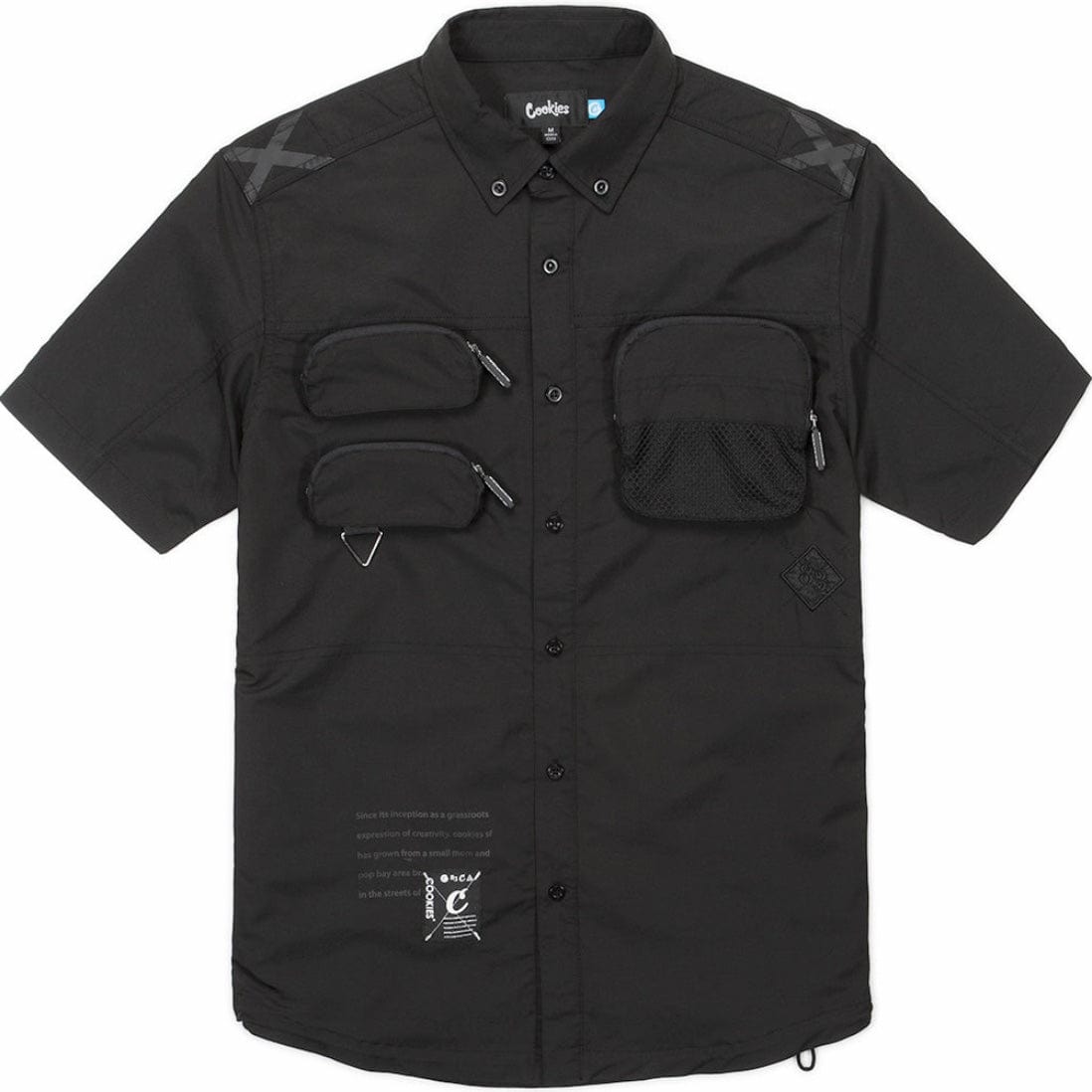 Cookies Key Largo SS Woven Shirt (Black) CM232WST03