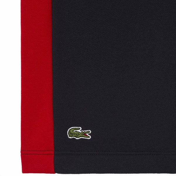 Lacoste Brushed Fleece Side Logo Short (Navy Blue/Red) GH8368-51