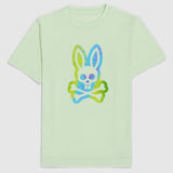 Kids Psycho Bunny Montgomery Graphic Tee (Patina Green) B0U948Y1PC