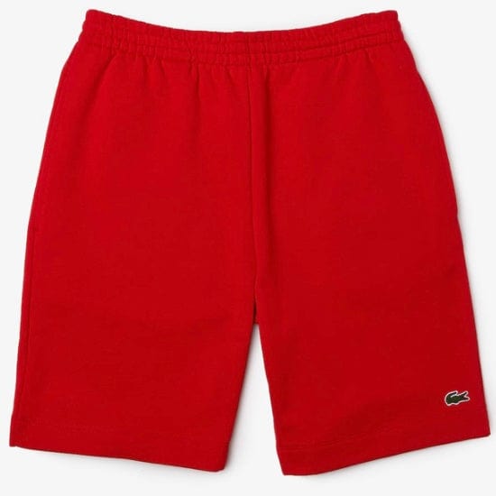 Lacoste Organic Brushed Cotton Fleece Shorts (Red) GH9627-51