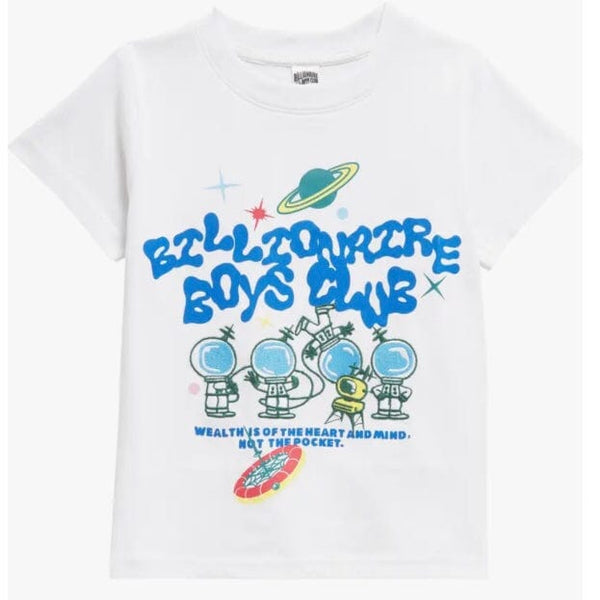 Kids Billionaire Boys Club BB Field Trip SS Knit (White) 833-6300