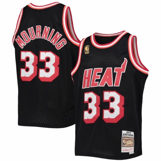 Boys Mitchell & Ness Nba Miami Heat Mourning Alonzo Jersey (Black)