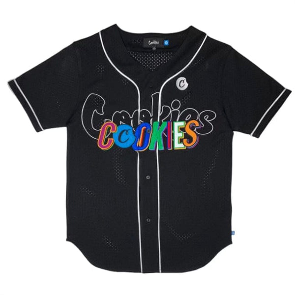 Cookies On The Block Knit Athletic Mesh Jersey (Black) CM232KST02