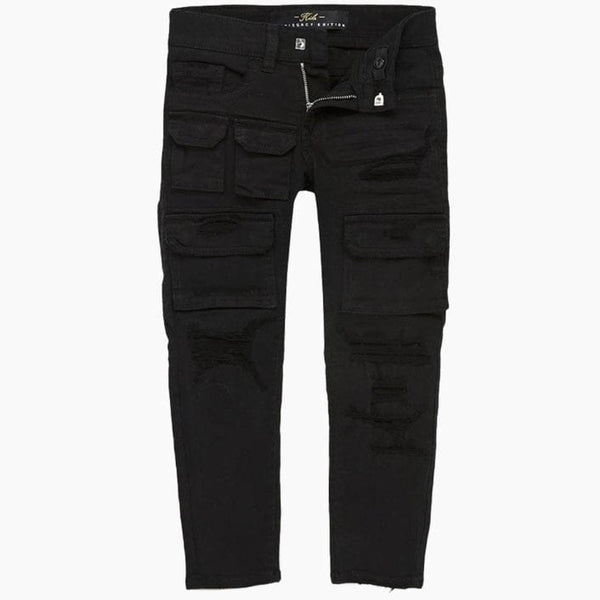 Kids Jordan Craig Tribeca Cargo Pants (Black) JS900TRK