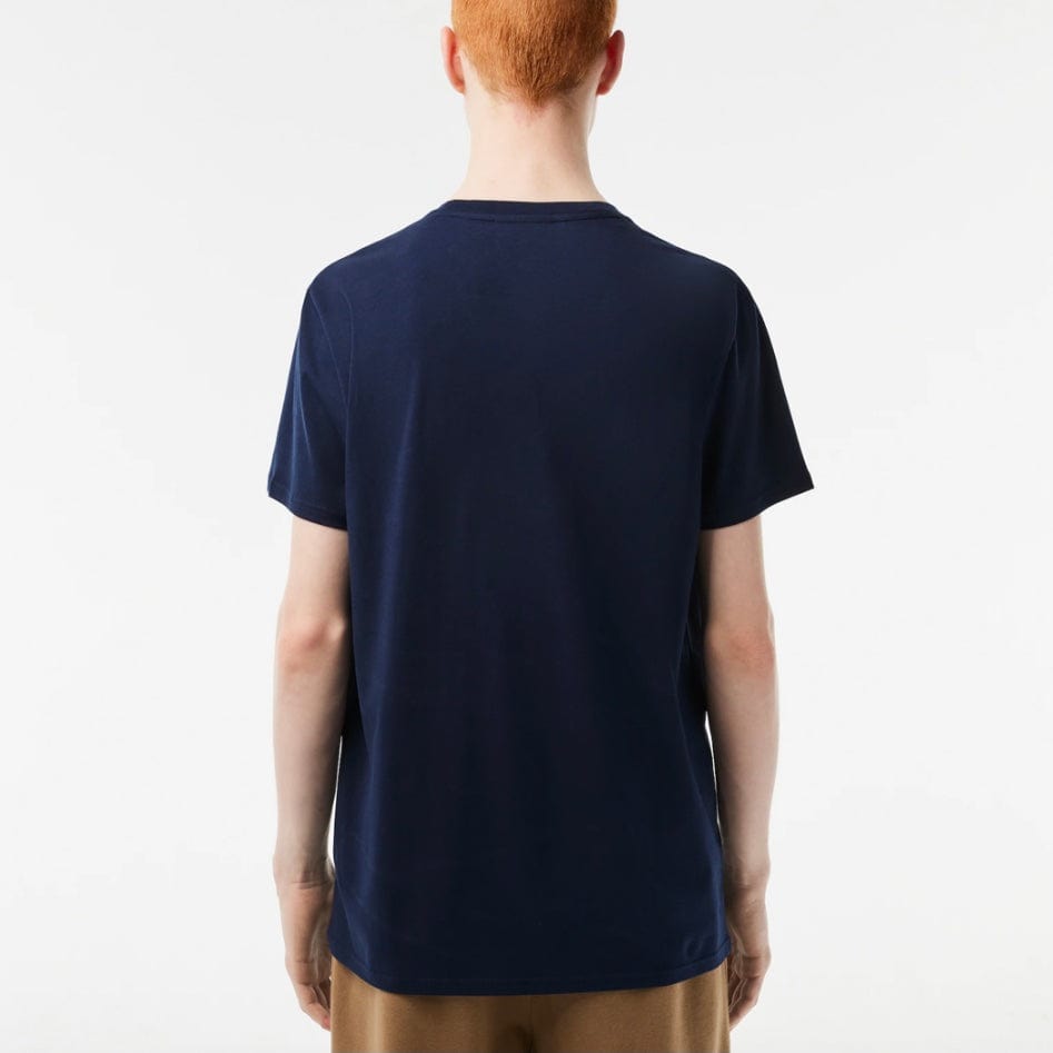 Lacoste Crew Neck Pima Cotton Jersey T Shirt (Navy) TH6709-51