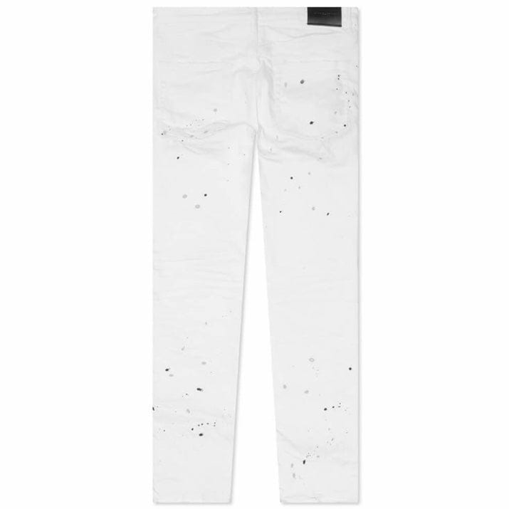 Purple Brand Paint Blowout Optic White Jean (White) P001-OWPB122