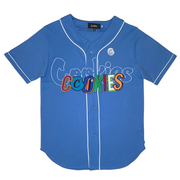 Cookies On The Block Knit Athletic Mesh Jersey (Sky Blue) CM232KST02