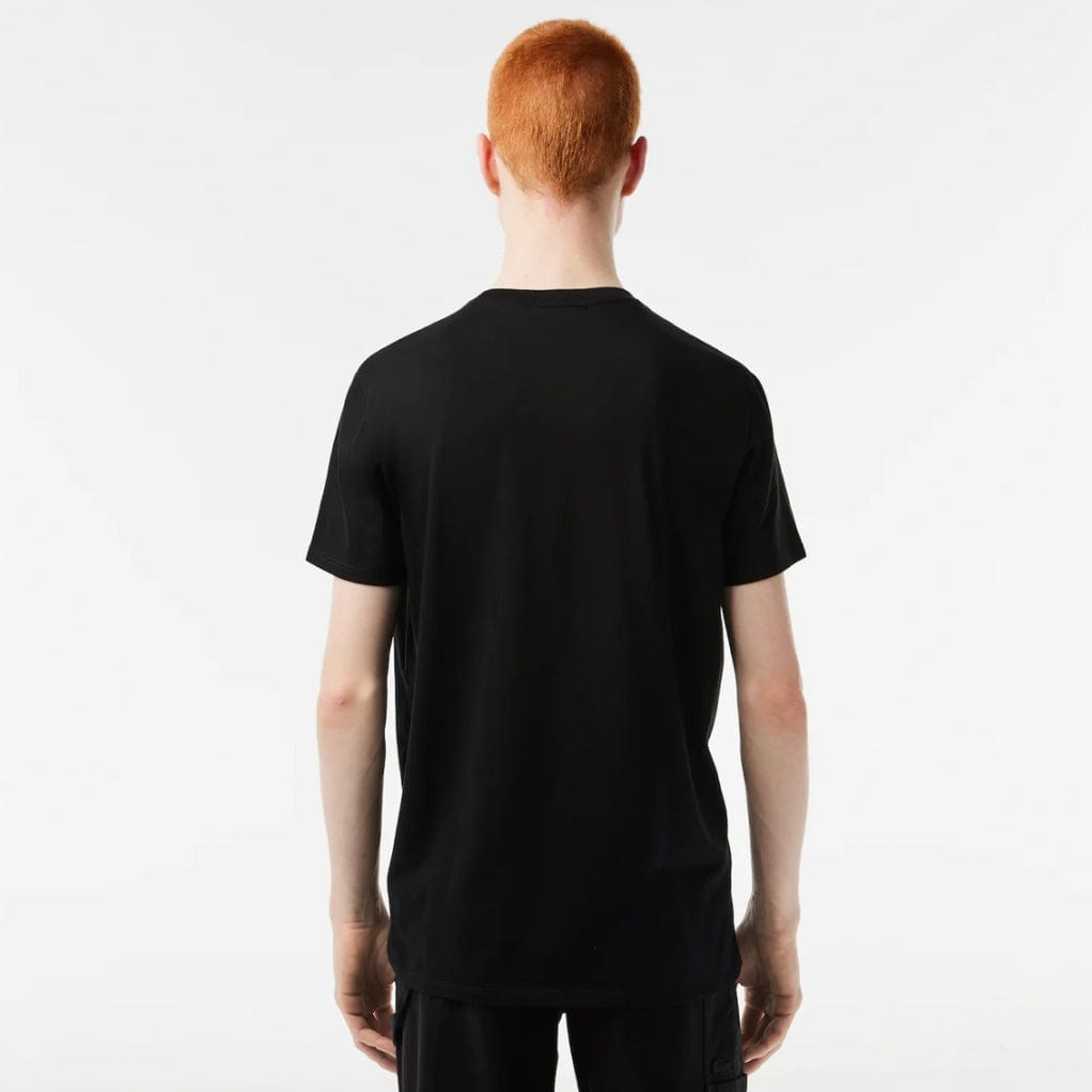 Lacoste Crew Neck Pima Cotton Jersey T Shirt (Black) TH6709-51