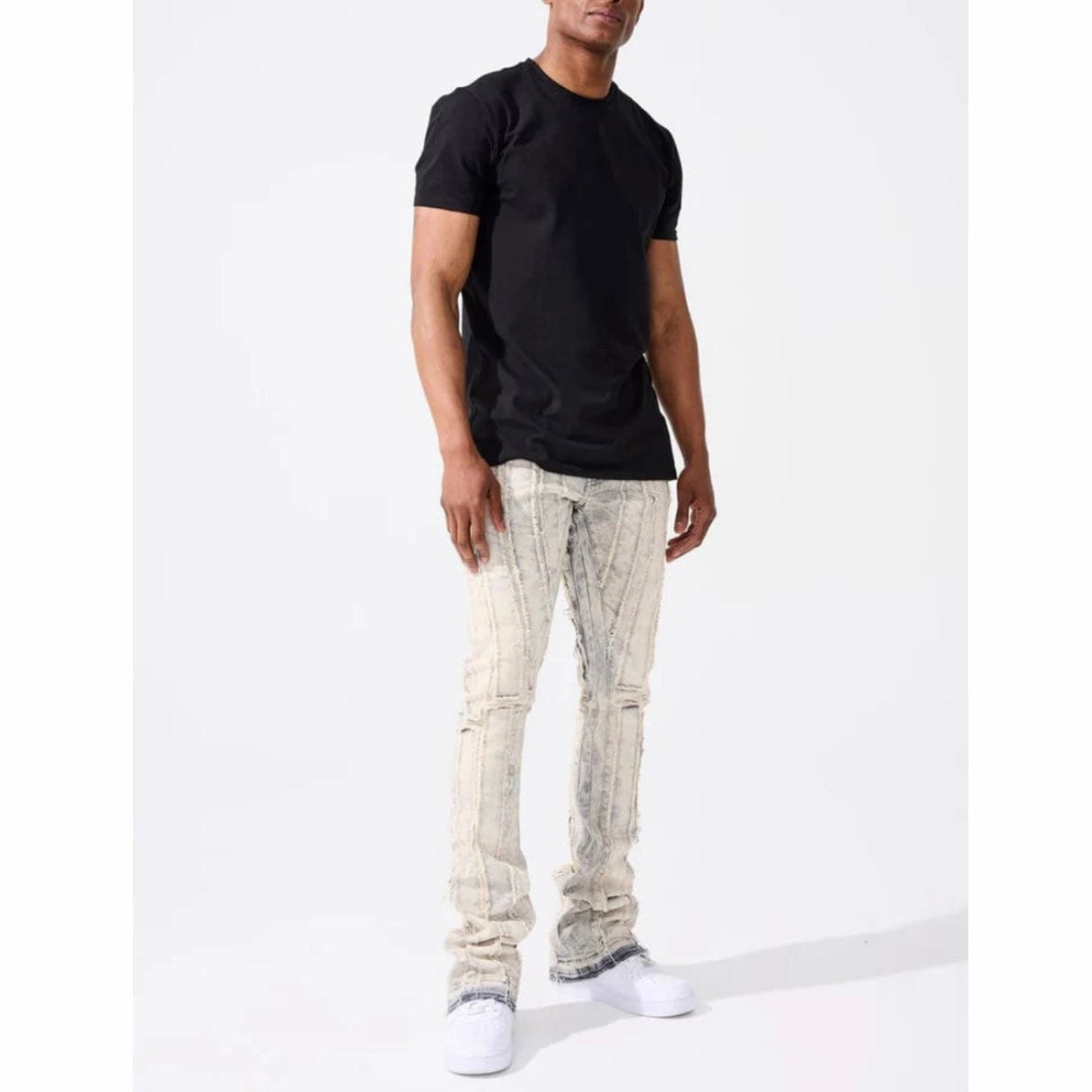 Jordan Craig Ross Stacked Brazen Denim (Bone White) JRF1107