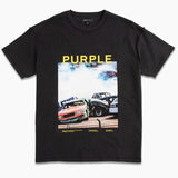 Purple Brand Graphic Crash Inside Out T Shirt (Black) P101-QRBN223
