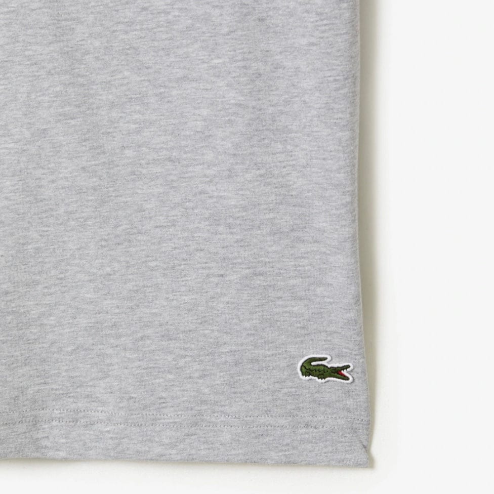 Lacoste Cotton Jersey Print T Shirt (Grey Chine) TH5070-51