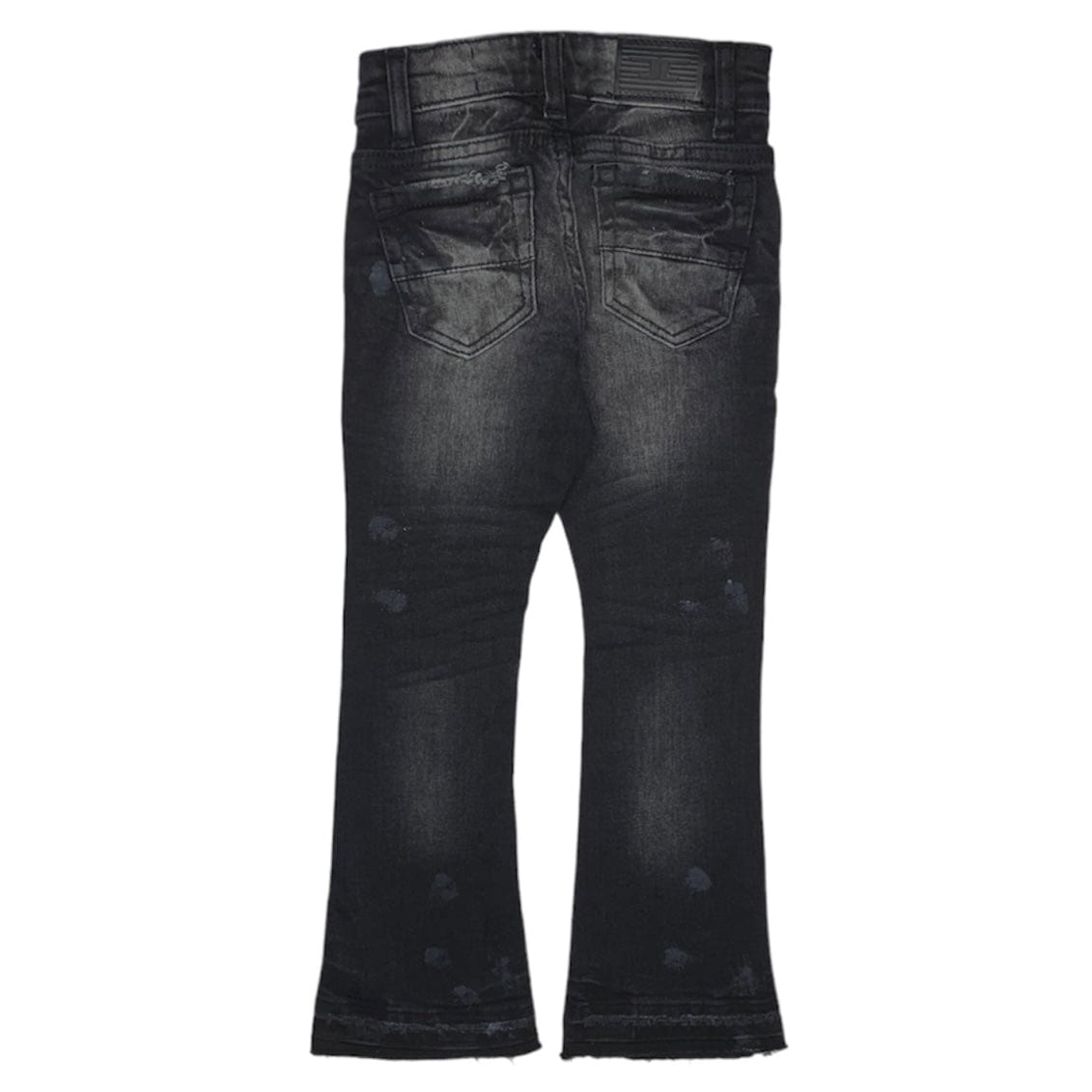 Kids Jordan Craig Stacked With Shreds Jeans (Industrial Black) JTF206K