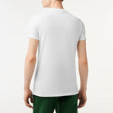 Lacoste Crew Neck Pima Cotton Jersey T Shirt (White) TH6709-51
