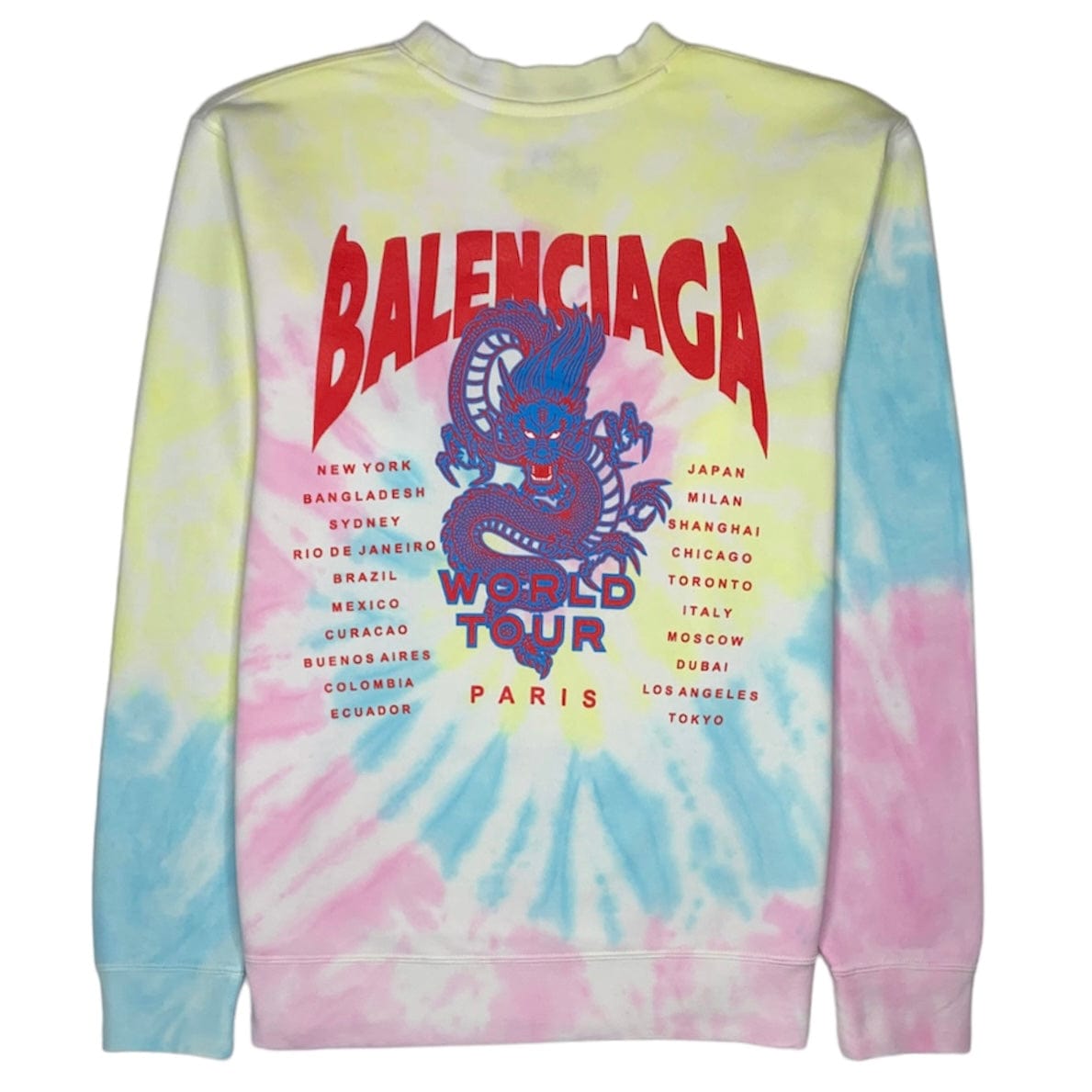 World Tour Dragon Crew Neck Sweater (Cotton Candy)