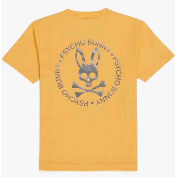 Kids Psycho Bunny Crosby Graphic Tee (Orange Soda) B0U104Y1PC