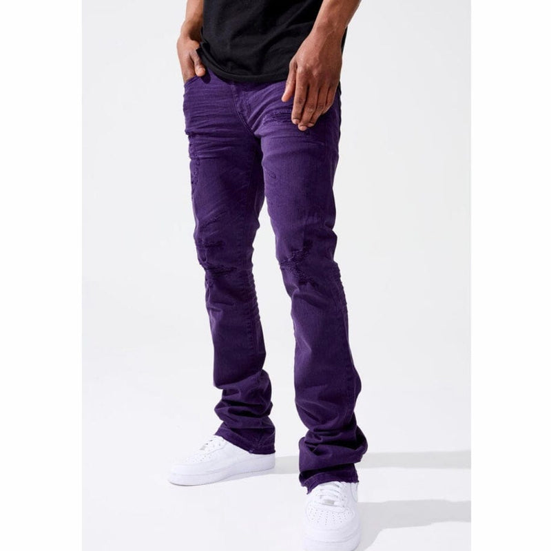 Jordan Craig Martin Stacked Tribeca Twill Pants (Purple) JTF956R