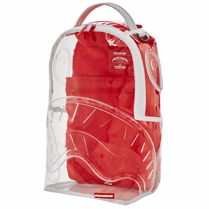 Sprayground Embossed Sharks In Paris Clarity Backpack