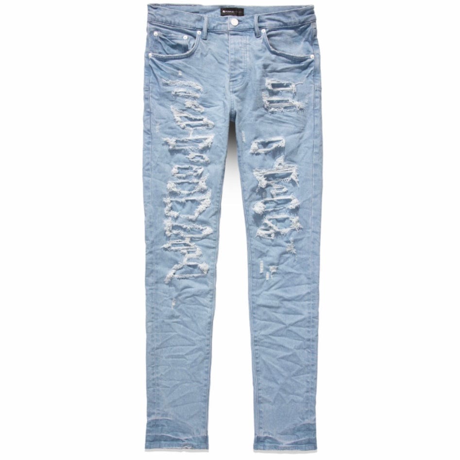 Purple Brand Overdye Blowout Repair Jean (Blue) P001-PBOB323 – City Man USA