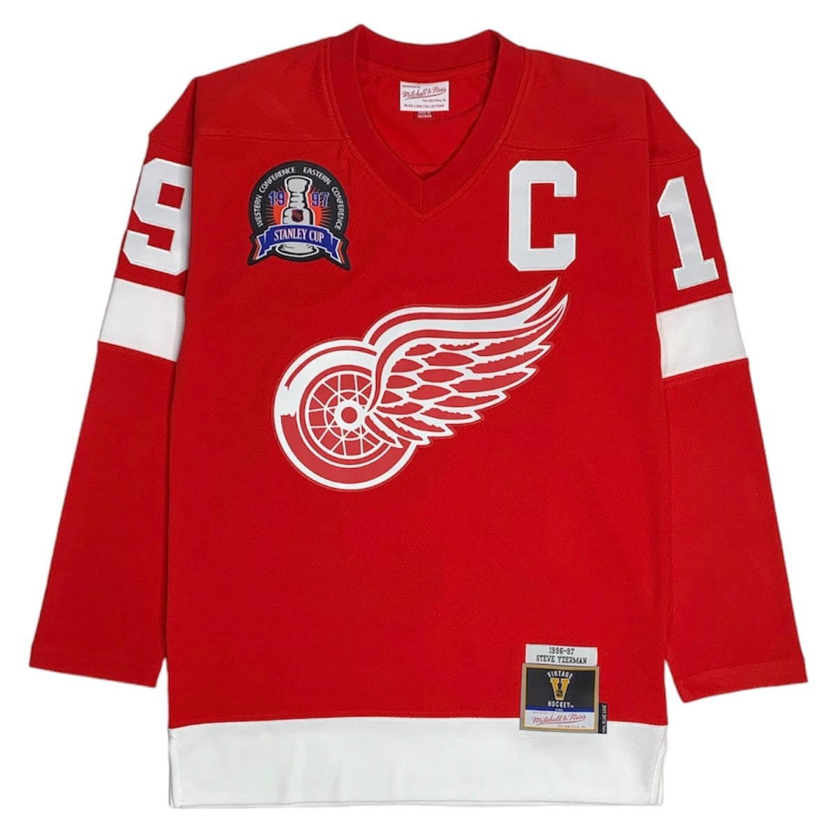 Mitchell & Ness NHL Detroit Red Wings 1996-97 Yzerman Dark Jersey (Scarlet)