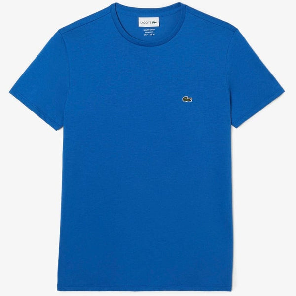 Lacoste Crew Neck Pima Cotton Jersey T Shirt (Royal Blue) TH6709-51
