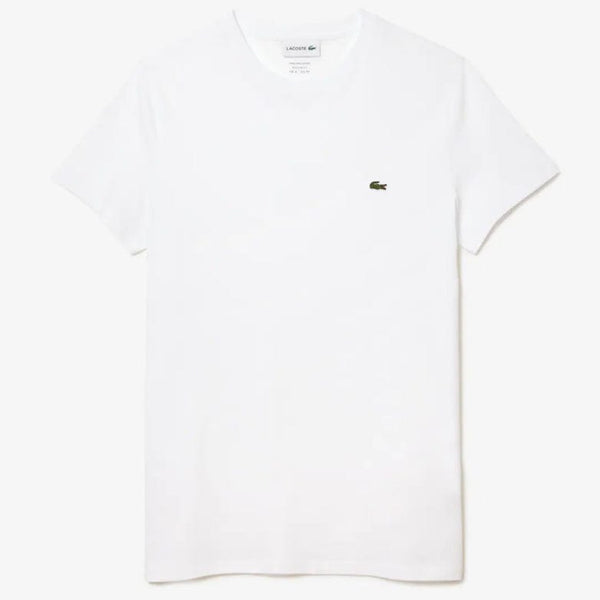 Lacoste Crew Neck Pima Cotton Jersey T Shirt (White) TH6709-51