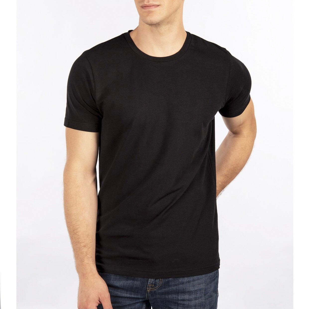 Citylab Stretch Slim Fit Crew Neck T Shirt (Black) R2011SPANN