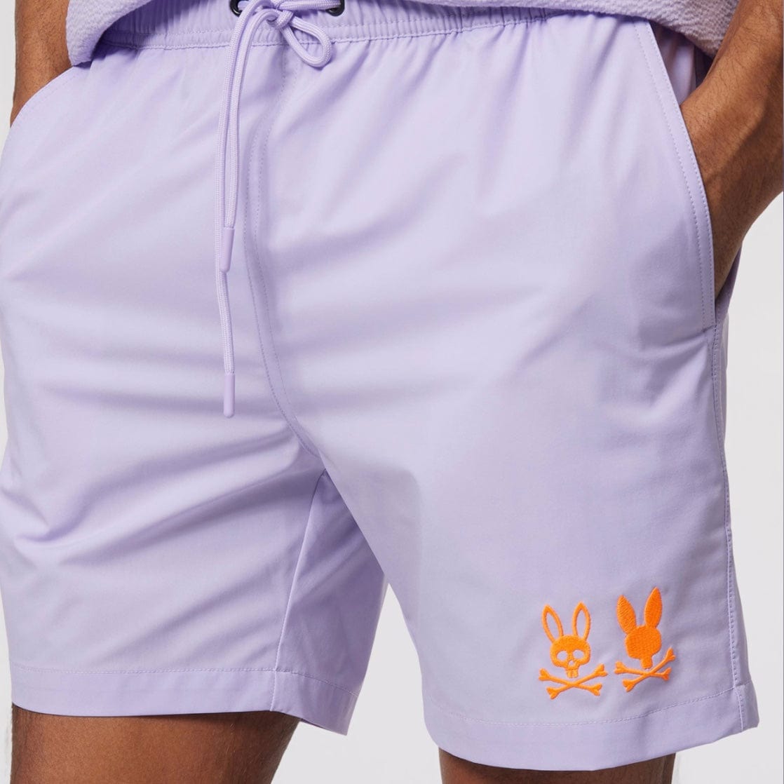 Psycho Bunny Kingwood Hydrochromic Swim Trunk (Lavender) B6W945Y1PO