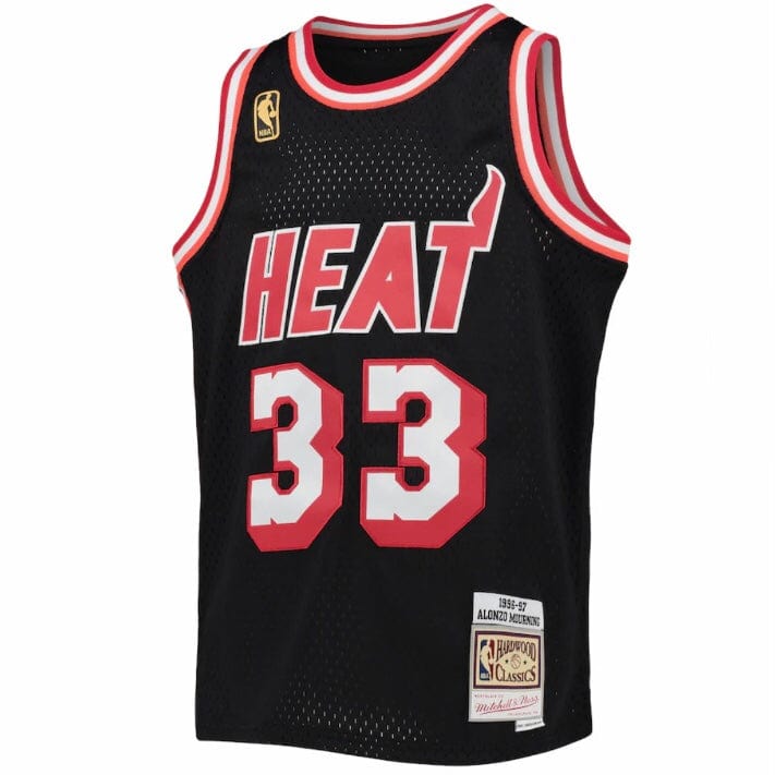 Boys Mitchell & Ness Nba Miami Heat Mourning Alonzo Jersey (Black)