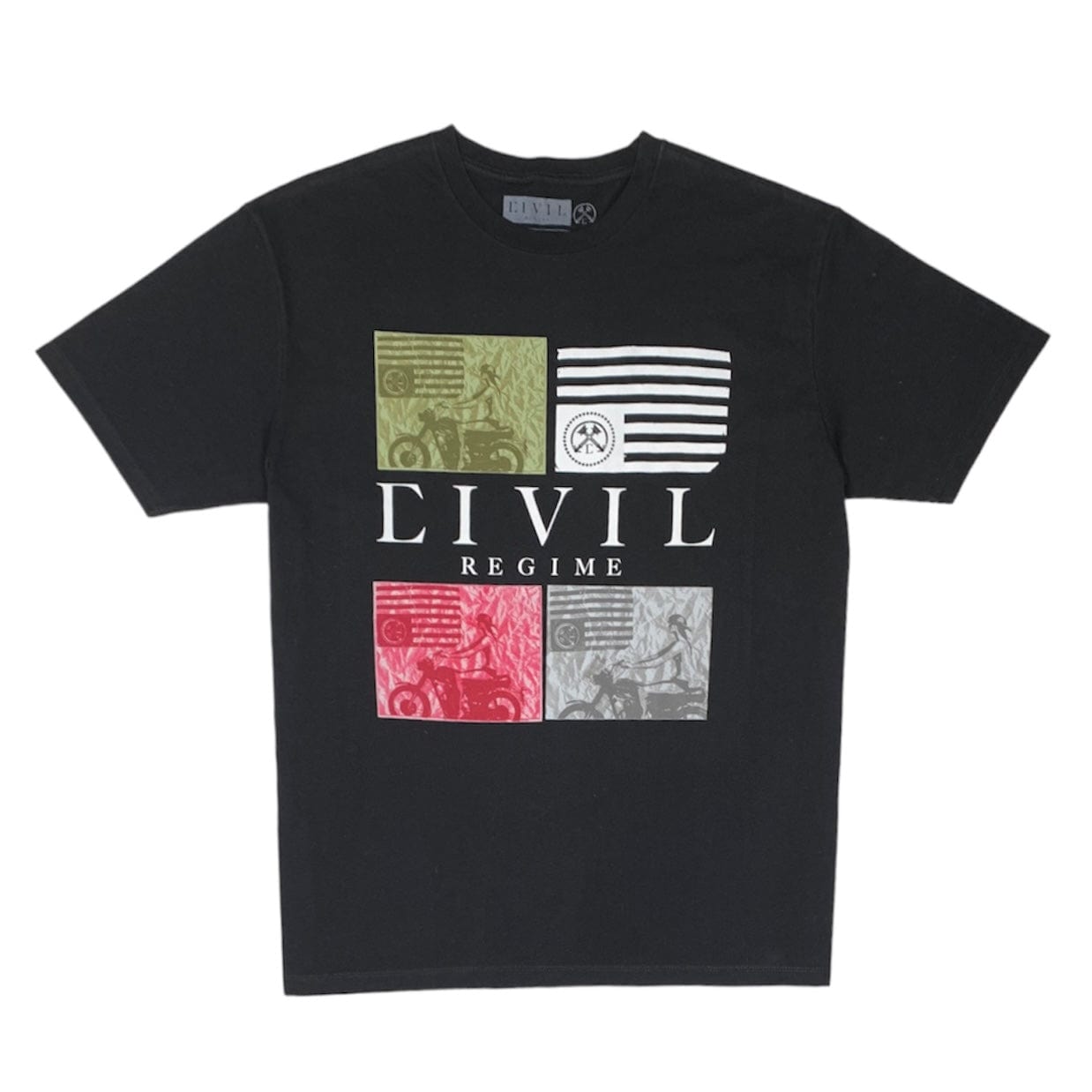 Civil Regime Collage T-Shirt (Black) - 145963