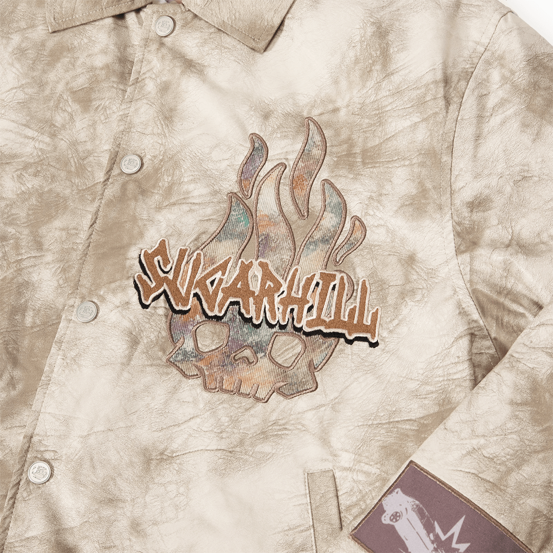 "Franz" Leather Jacket (cracked beige)
