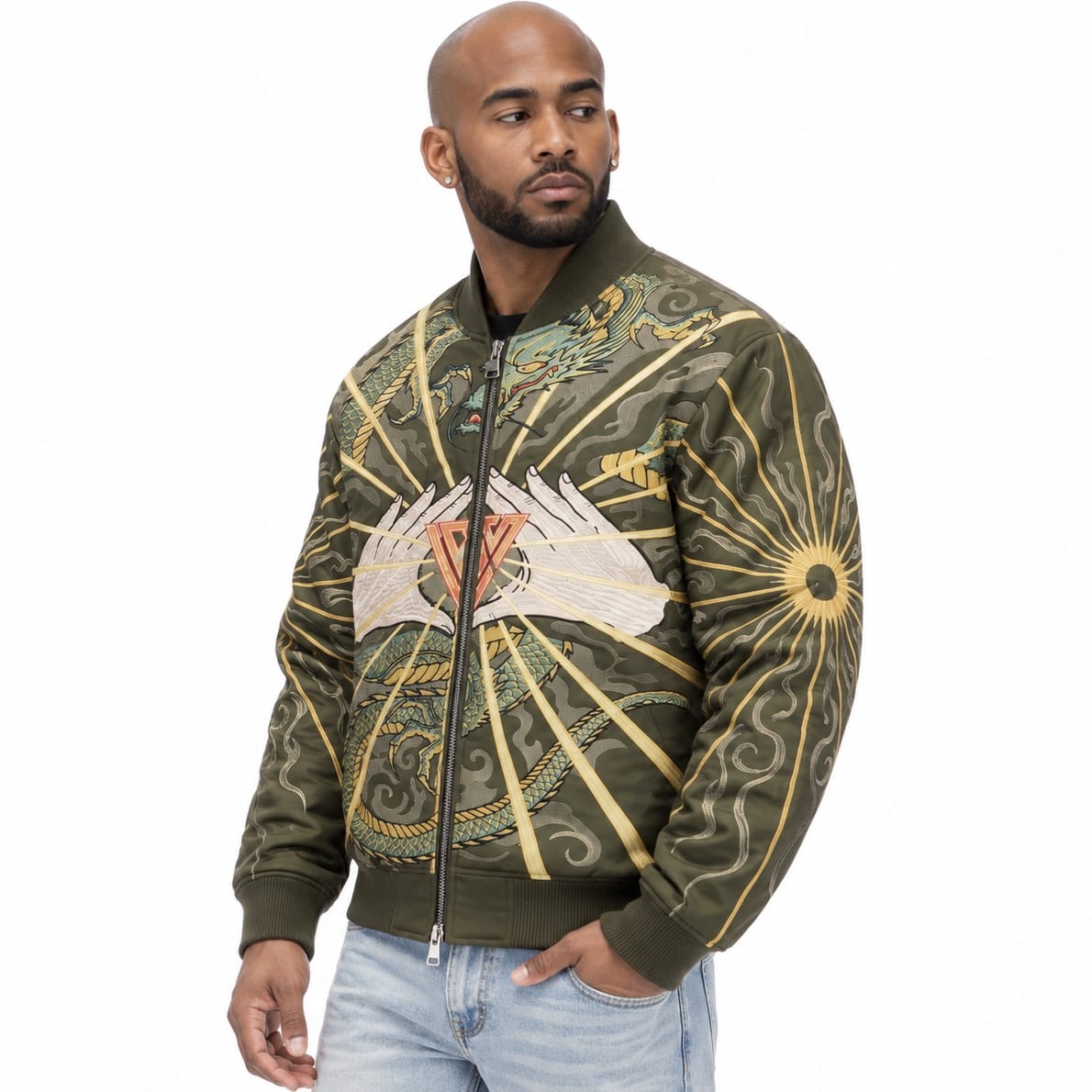 Valabasas Po Full Zip Jacket (Olive) VLBS-VJK1-1095