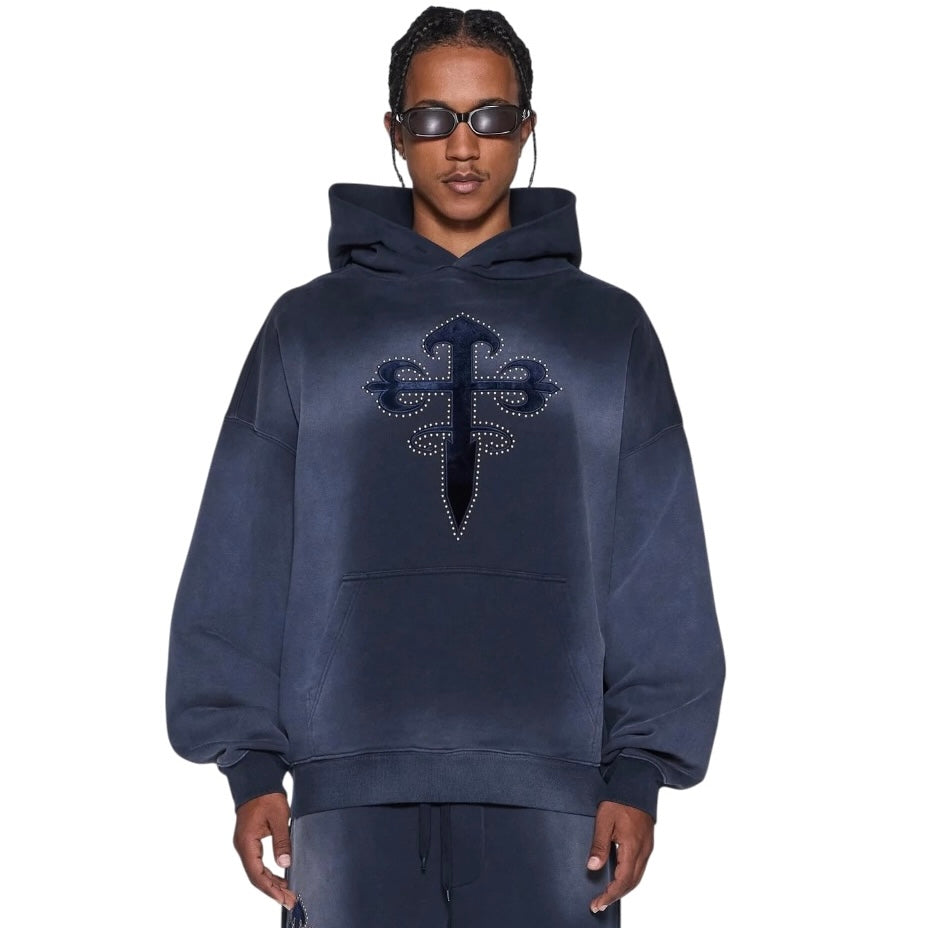 Ksubi Kaliba Ekcess Deep Dive Hoodie (Navy) MFA26FL001