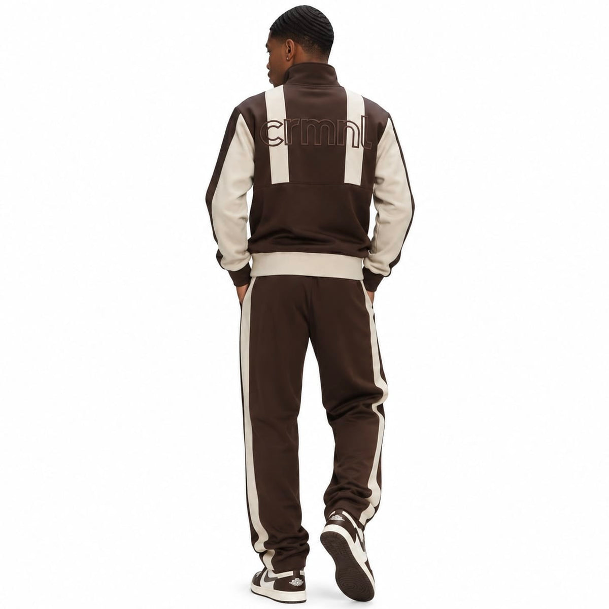 Criminal Damage Panel FC Track Top & Pants Set (Brown)
