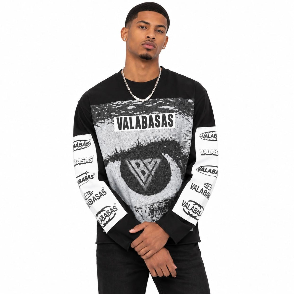 Valabasas Optic Nerve Long Sleeve Tee (Vintage Black) VLBS-VCR1-1015