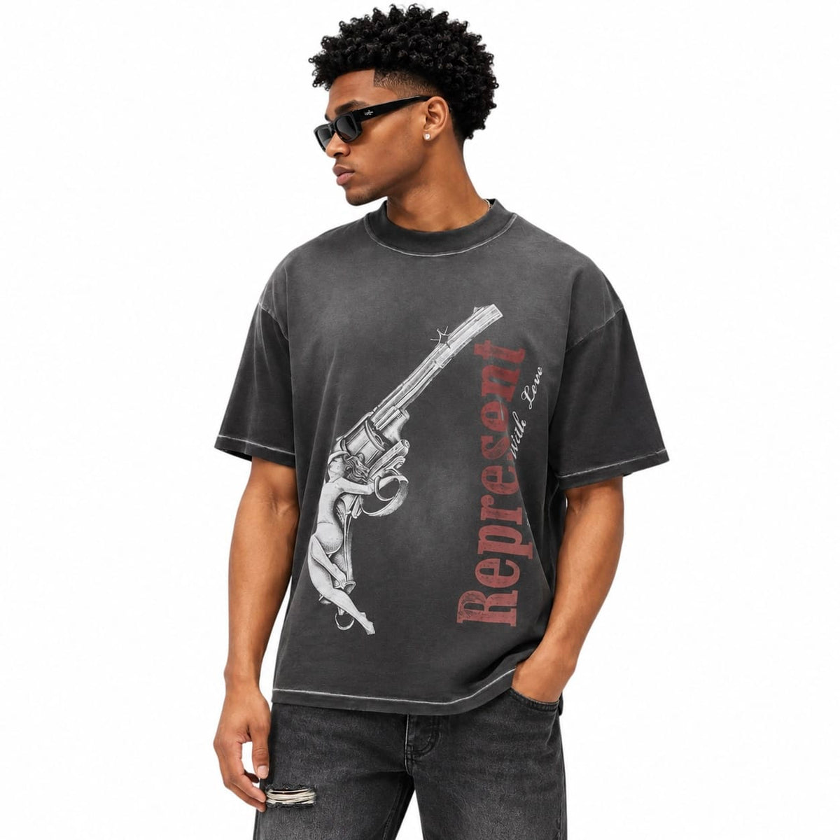 Represent Loaded With Love Tee (Stained Black) MLM100682-04