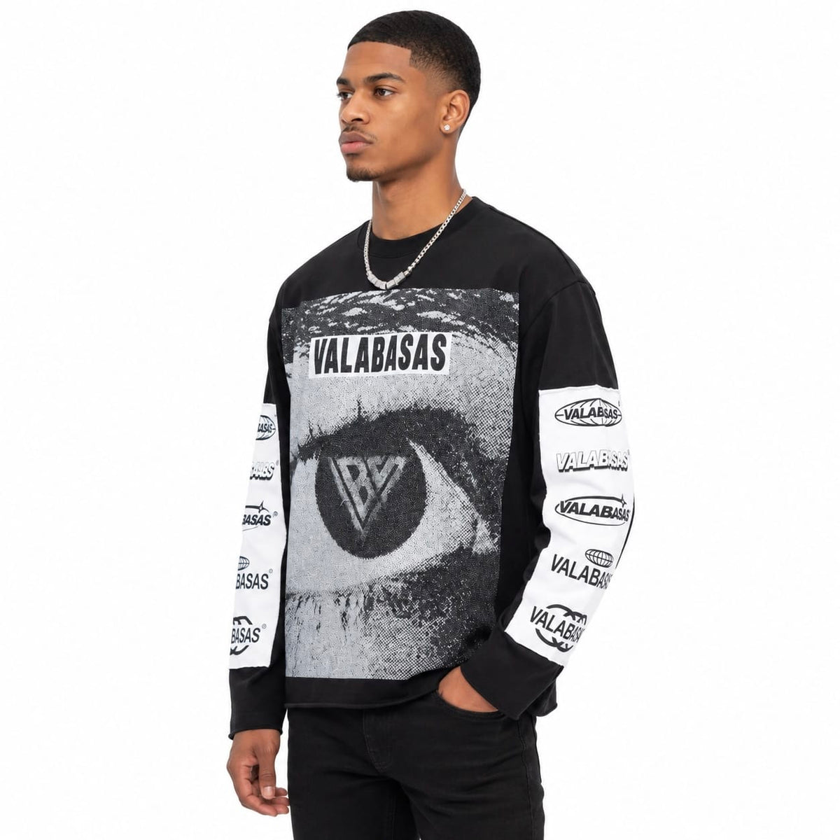 Valabasas Optic Nerve Long Sleeve Tee (Vintage Black) VLBS-VCR1-1015