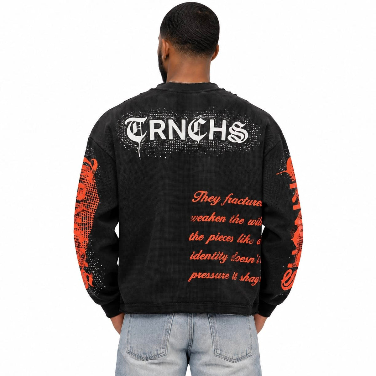 Trnchs Sharpened Identity Crewneck (Black) TC-C26-6014