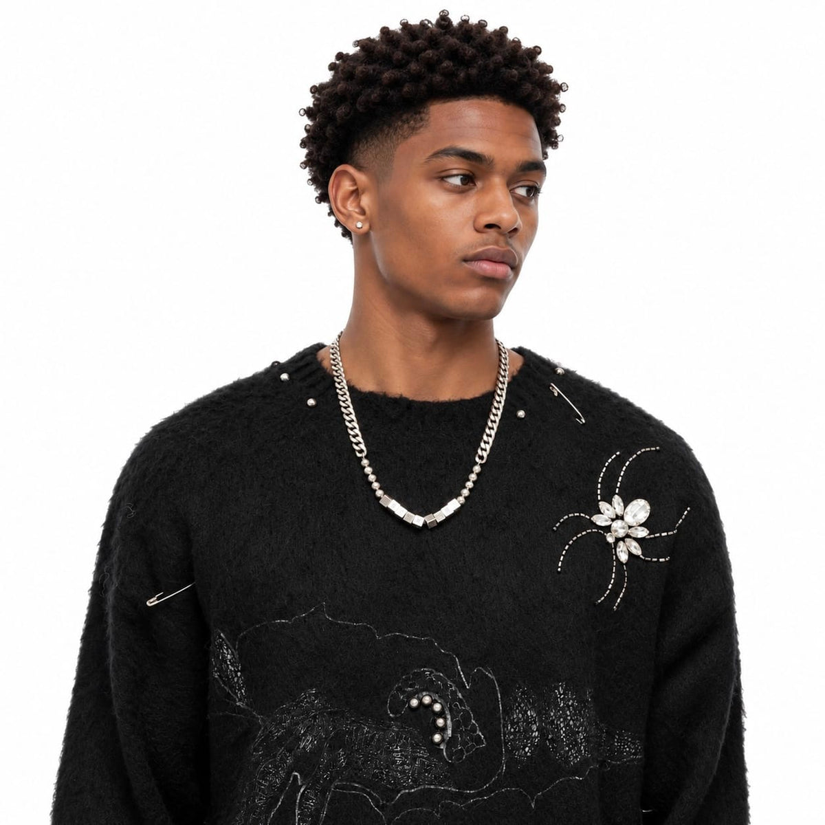 Valabasas Creepin Crewneck Sweatshirt (Black) VLBS-VCR1-1007