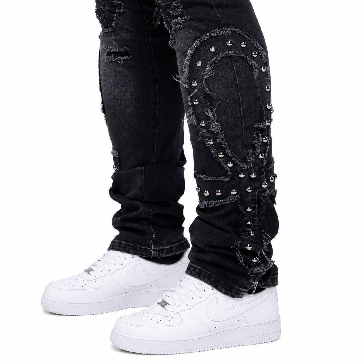 Midnight Black Ankh Denim (Black Bandana) MB-017