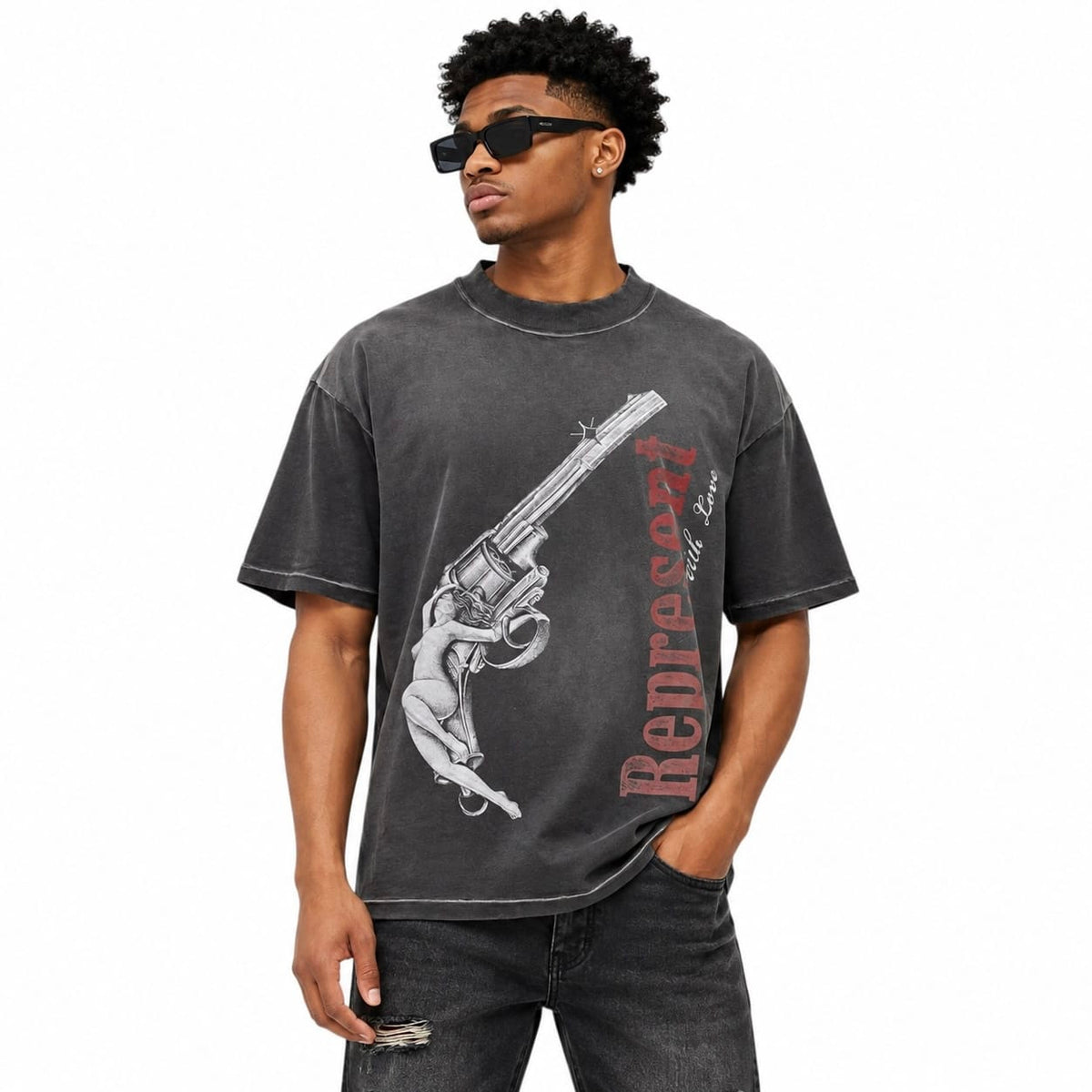 Represent Loaded With Love Tee (Stained Black) MLM100682-04