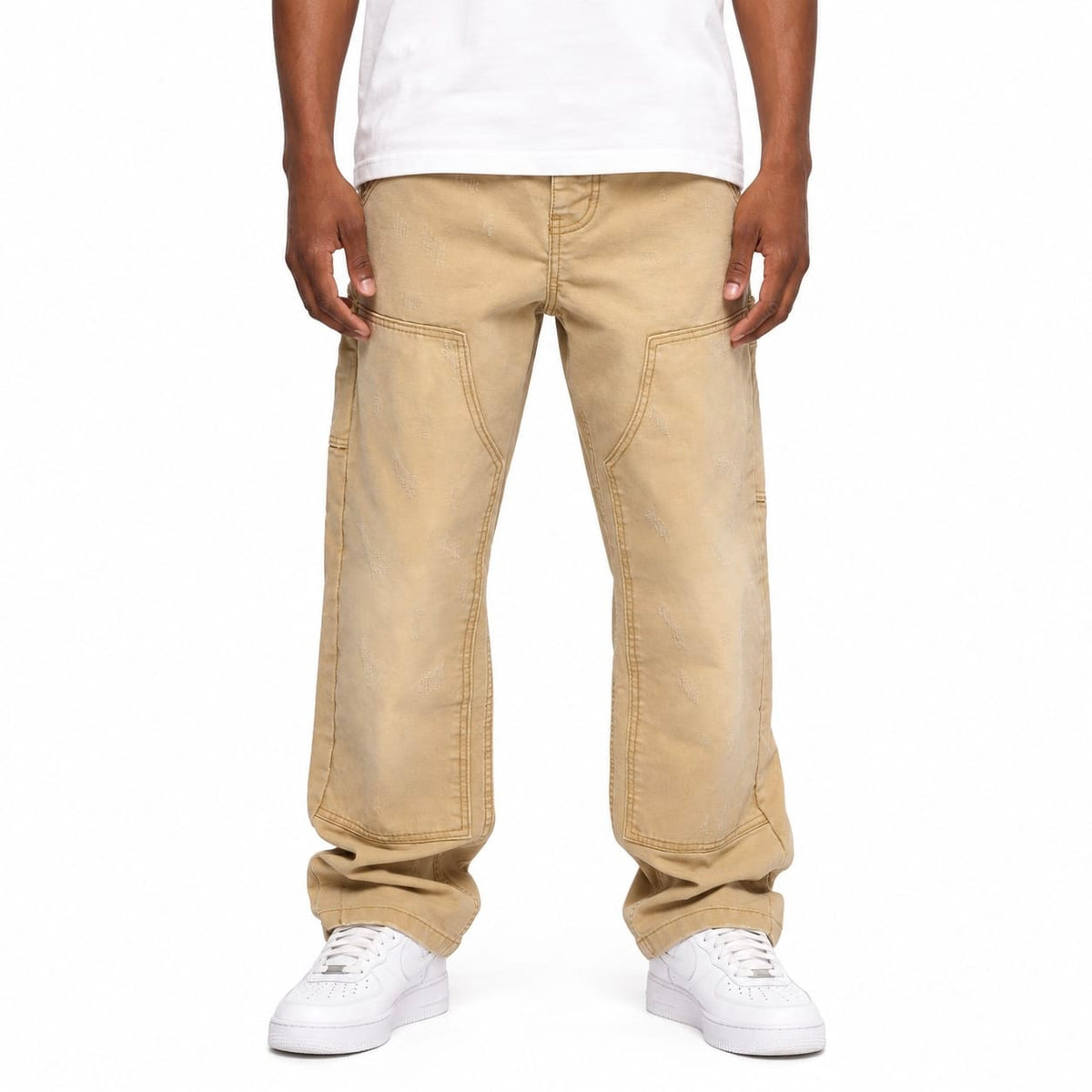 Valabasas Hound Straight Jeans (Wheat Washed) VLBS-VJ6-1008