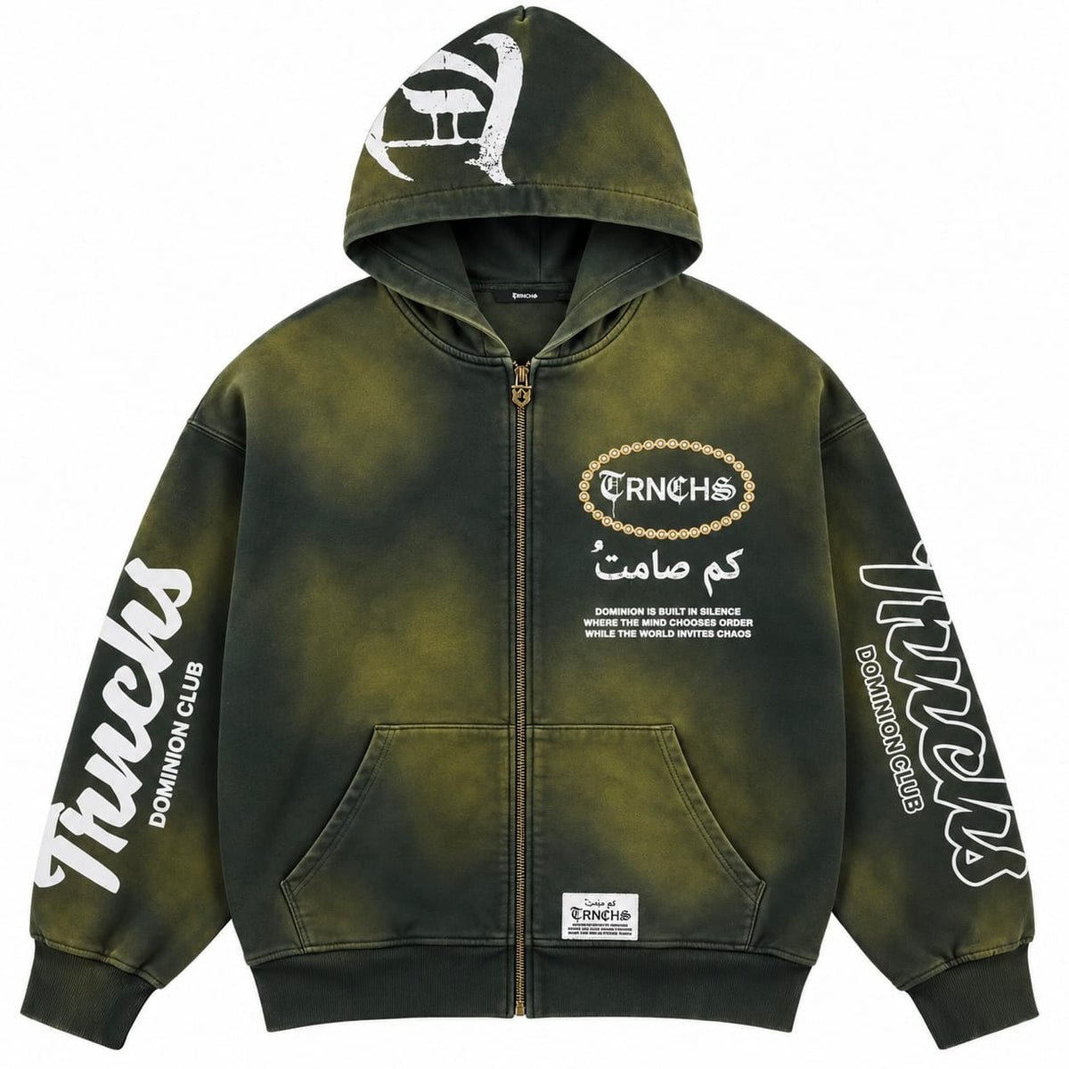 Trnchs Dominion Zip Up Hoodie & Pants Set (Green)