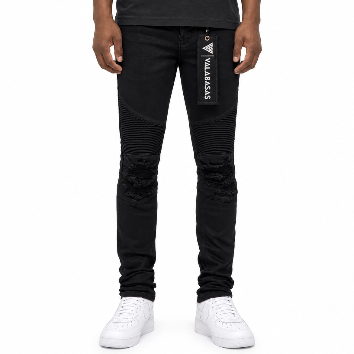 Valabasas Mr. Biker Denim Jean (Black Waxed) VLBS-VJ2-1065